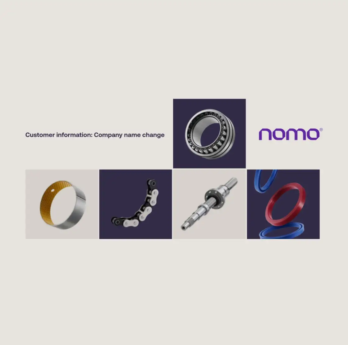 Nomo Kullager AB byter namn