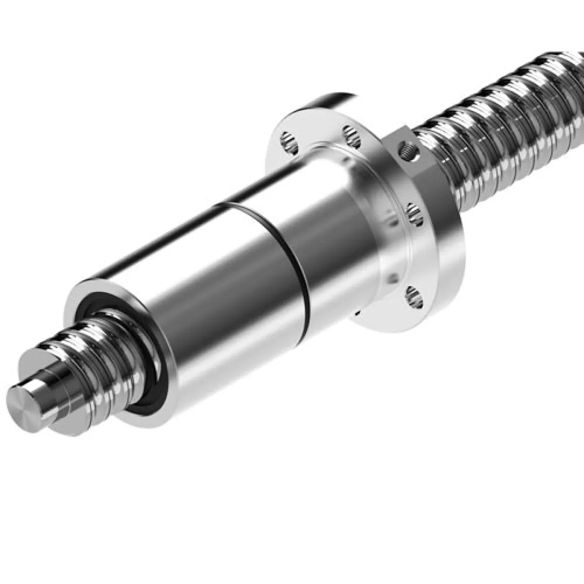 FDM-E-S, double nut with flange